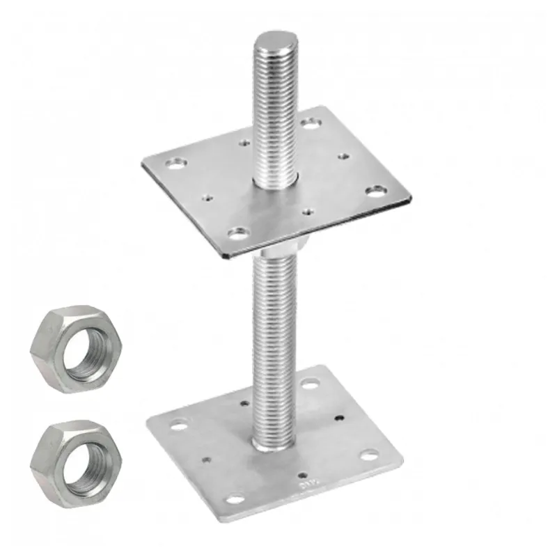 PODSTAWA SŁUPA REGULOWANA DOMAX PSR 100 M24 100X250X4 DO BETONU