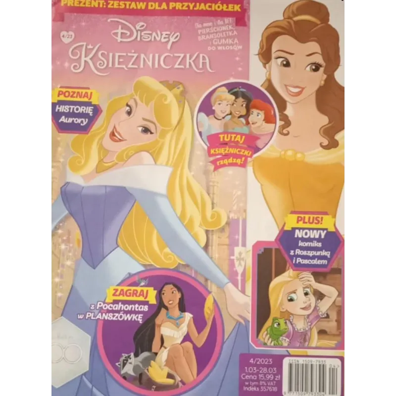 DISNEY KSIĘŻNICZKA + PREZENT GAZETKA 04/2023