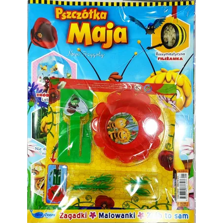 Pszczółka Maja Nowe Przygody Zagadki Malowanki + Prezent Gazetka 1/2023
