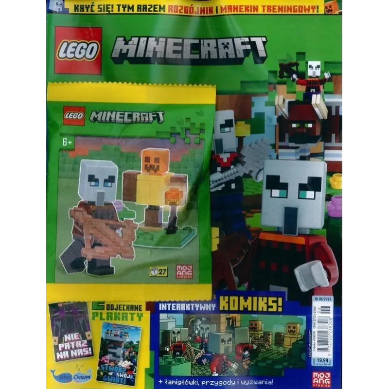 LEGO MINECRAFT + PREZENT: ROZBÓJNIK I MANEKIN TRENINGOWY GAZETKA 2/2024 II GATUNEK