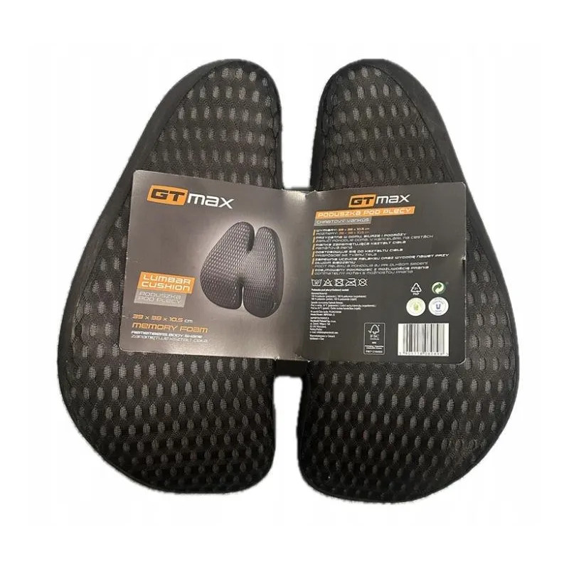PODUSZKA LĘDŹWIOWA POD PLECY SZARA GTMAX