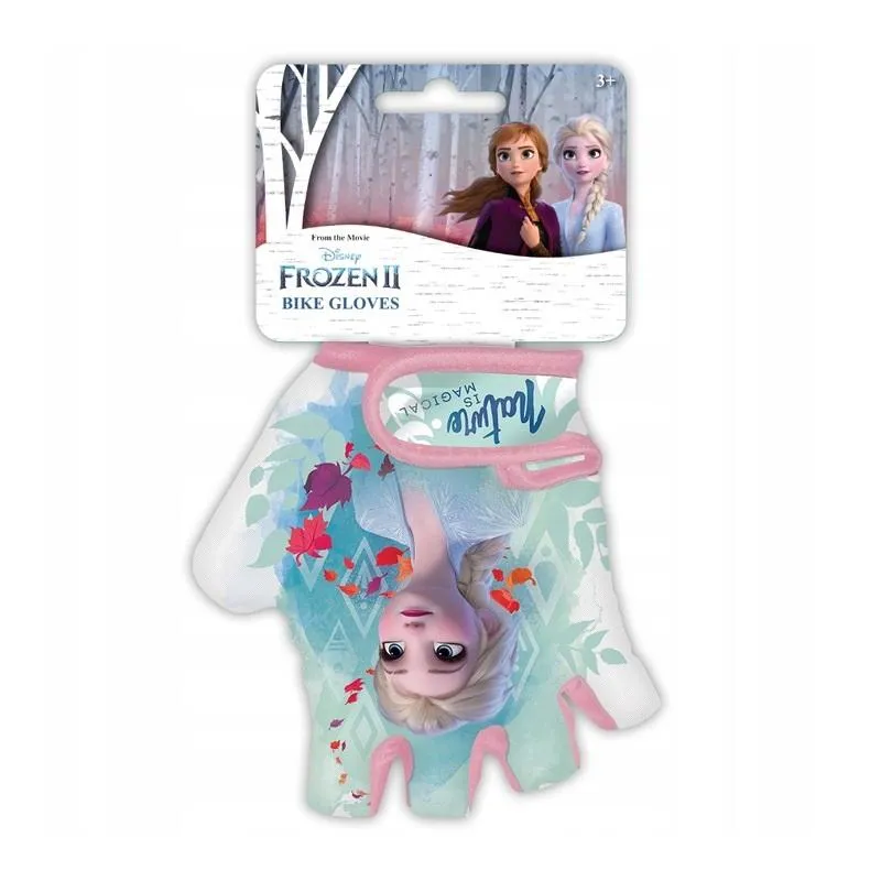 RĘKAWICZKI ROWEROWE DZIEWCZĘCE KRAINA LODU 2