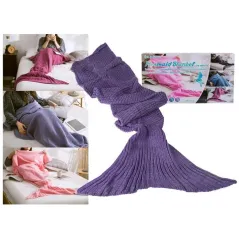 KOC SYRENI OGON SYRENA MAERMID FIOLETOWY 180CM