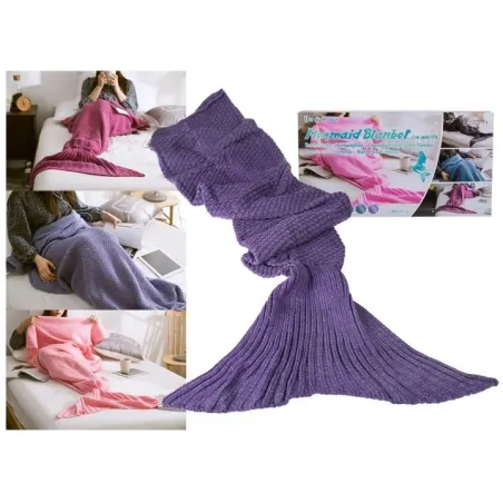 Koc Syreni Ogon Syrena Maermid Fioletowy 180Cm