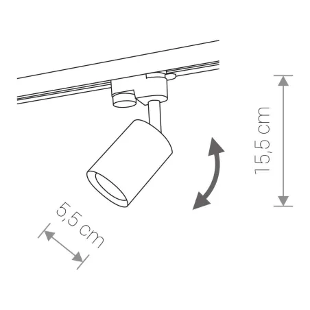 Reflektor Szynowy Nowodvorski Profile Eye 9321 Biały Gu10