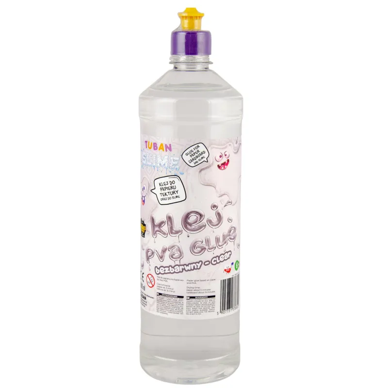 BEZBARWNY KLEJ PVA 1L DO SLIME TUBAN 6+ BEZBARWNY KLEJ PVA 1L DO SLIME TUBAN 6+