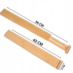 ORGANIZER PRZEGRODY DO SZUFLAD BAMBUSOWE ROZSUWANE 4 SZT MORE&DECO