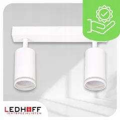 Kinkiet Ścienny Biały 2X Gu10 Spot Lampa Sufitowa Do Salonu I Sypialni