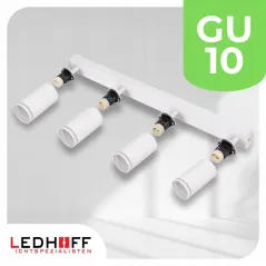 LAMPA SUFITOWA ŚCIENNA SPOT KINKIET ŚCIENNY 4x GU10 BIAŁA DO SALONU I POKOJU