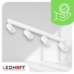 LAMPA SUFITOWA ŚCIENNA SPOT KINKIET ŚCIENNY 4x GU10 BIAŁA DO SALONU I POKOJU