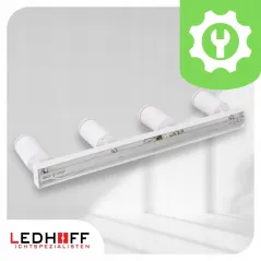 LAMPA SUFITOWA ŚCIENNA SPOT KINKIET ŚCIENNY 4x GU10 BIAŁA DO SALONU I POKOJU