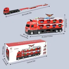 CIĘŻARÓWKA Z LAWETĄ I RESORAKAMI 3W1 TOR Z KATAPULTĄ 3+