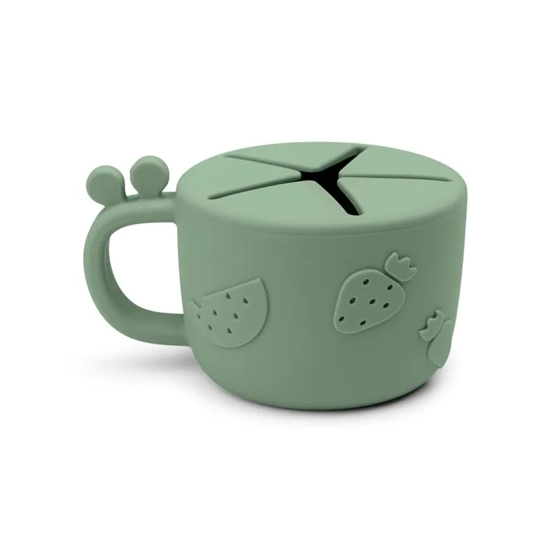 SILIKONOWY KUBEK NA PRZEKĄSKI DONE BY DEER RAFFI ZIELONY 160 ML 0+ SILIKONOWY KUBEK NA PRZEKĄSKI DONE BY DEER RAFFI ZIELONY 160 ML 0+