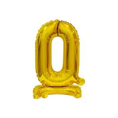 Balon Foliowy Beauty&Charm Cyfra 0 Stojący