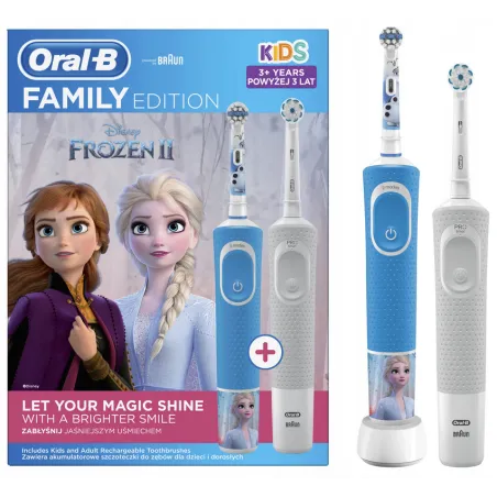 Szczoteczki Elektryczne Oral-B Vitality 100 + Kids Kraina Lodu 2 3+ Szczoteczki Elektryczne Oral-B Vitality 100 + Kids Kraina Lodu 2 3+