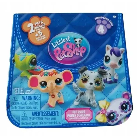LITTLEST PET SHOP ZESTAW 2 FIGURKI + 5 NIESPODZIANEK 4+