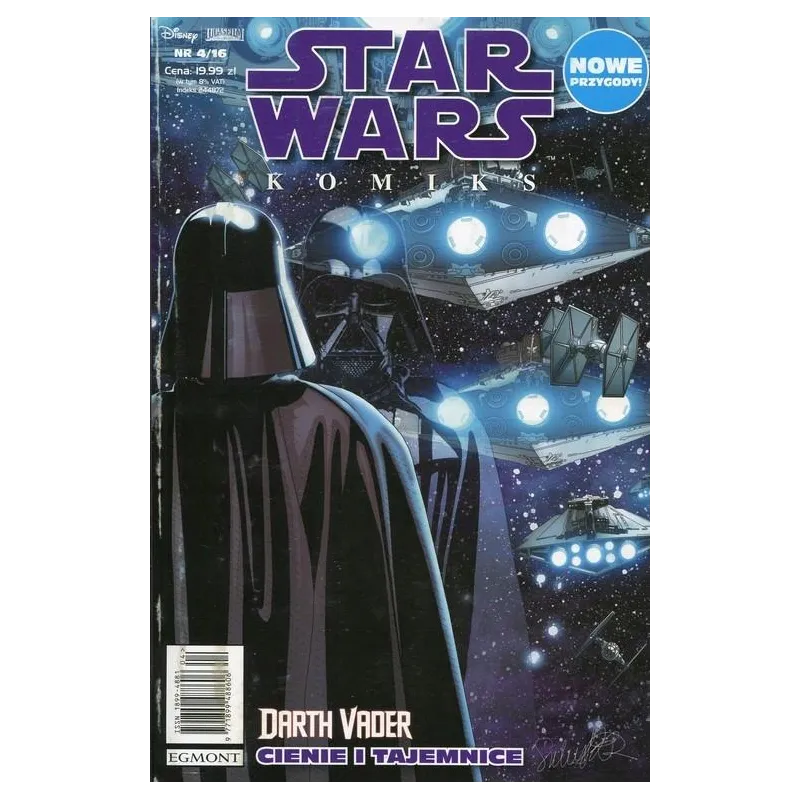 STAR WARS KOMIKS 4/16 DARTH VADER CIENIE I TAJEMNICE - Egmont STAR WARS KOMIKS 4/16 DARTH VADER CIENIE I TAJEMNICE - Egmont