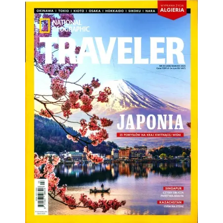 TRAVELER NATIONAL GEOGRAPHIC JAPONIA 25 POMYSŁÓW NA KRAJ KWITNĄCEJ WIŚNI 3/2025