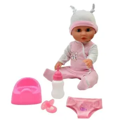 Lalka Bobas Baby Olivia Pijąca Sikająca 38 Cm Dolls World 18M+