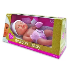 LALKA BOBAS NEWBORN BABY DZIEWCZYNKA 38 CM DOLLS WORLD 12M+ - Dolls World