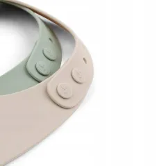 DONE BY DEER ŚLINIAK SILIKONOWY Z KIESZENIĄ 2 SZT LALEE SAND GREEN