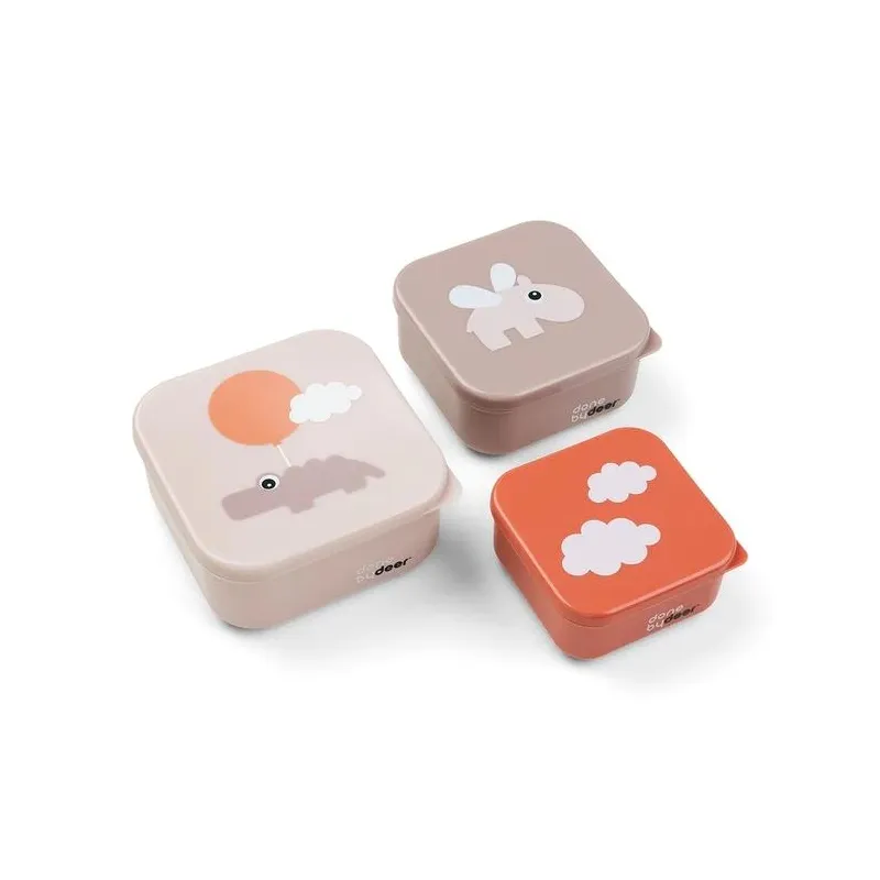 ZESTAW POJEMNIKÓW DONE BY DEER HAPPY CLOUDS POWDER 3 SZT ZESTAW POJEMNIKÓW DONE BY DEER HAPPY CLOUDS POWDER 3 SZT