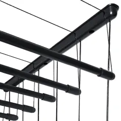 SUSZARKA SUFITOWA CZARNA 6 PRĘTÓW 120 CM NA PRANIE DO WEWNĄTRZ I NA ZEWNĄTRZ