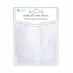TAŚMA DWUSTRONNA KOSTKA 3D 2MM 800 SZTUK