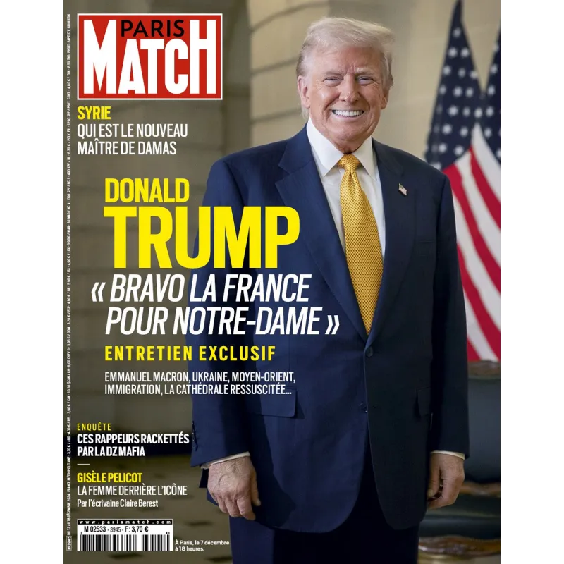 PARIS MATCH DONALD TRUMP 12/2024 PARIS MATCH DONALD TRUMP 12/2024