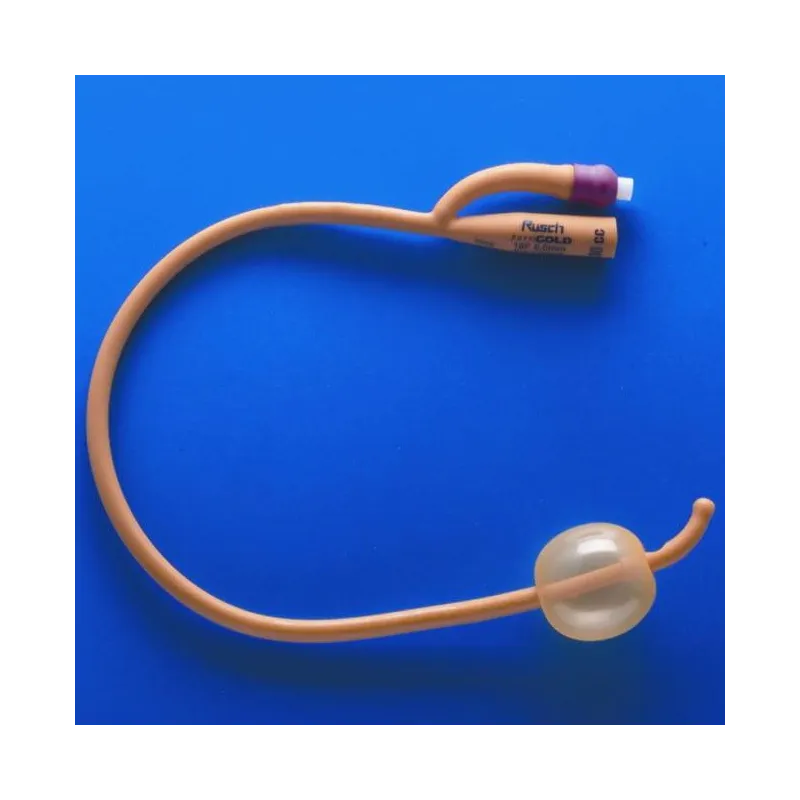 CEWNIK FOLEYA LATEKSOWY DWUDROŻNY RÜSCH GOLD CH 22 Z BALONEM 30-50 ML 10 SZT