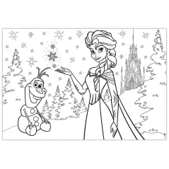 KRAINA LODU PUZZLE DWUSTRONNE 108 ELEMENTÓW 4+ - Lisciani