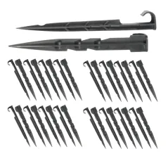 Szpilki Uchwyty Do Linii Kroplującej 16 Mm 100 Szt Czarne