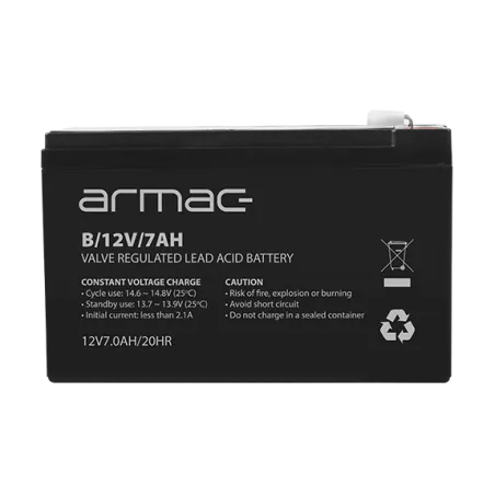 Akumulator Bezobsługowy Agm 12V 7Ah Armac Do Ups Alarm Zasilanie Awaryjne