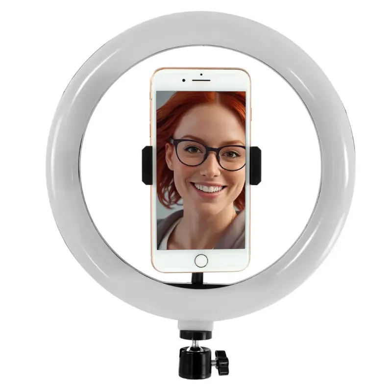 LAMPA PIERŚCIENIOWA LED 27 CM BICOLOR CRI 92 DO SMARTFONA