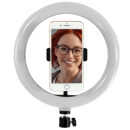 LAMPA PIERŚCIENIOWA LED 27 CM BICOLOR CRI 92 DO SMARTFONA