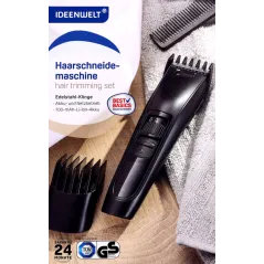 MASZYNKA DO STRZYŻENIA WŁOSÓW LI-ION 700 MAH 2 NASADKI IDEENWELT