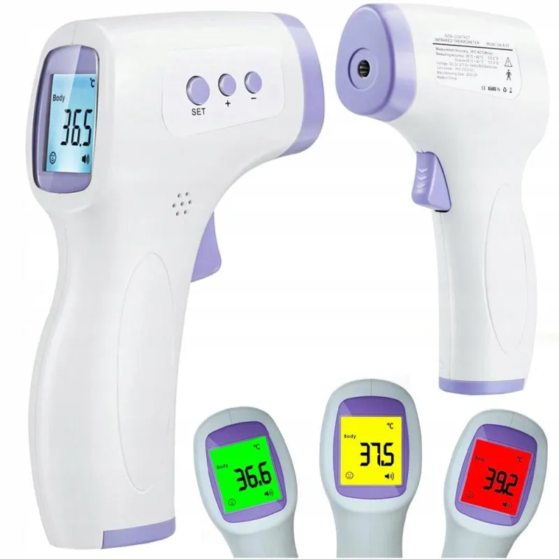 TERMOMETR BEZDOTYKOWY LEKARSKI NA PODCZERWIEŃ LCD