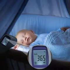 TERMOMETR BEZDOTYKOWY LEKARSKI NA PODCZERWIEŃ LCD