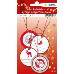ZAWIESZKI CZERWONE BOŻE NARODZENIE OKRĄGŁE - Herma
