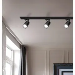 LAMPA SZYNOWA SPOT GU10 LEDLUX CZARNA REGULOWANA LEDLUX