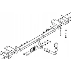 HAK HOLOWNICZY HYUNDAI IX35 KIA SPORTAGE III 2010-2016 IMIOŁA HAK-POL