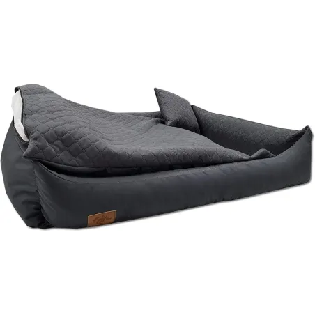 Legowisko Dla Psa 120X80 Cm Grafitowe Kanapa Kojec Z Poduszką Odolplusz