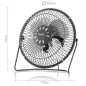 Wentylator Biurkowy Usb Botti Zeffir 15Cm Czarny 2,5W