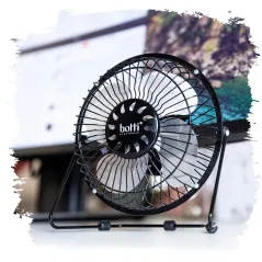 WENTYLATOR BIURKOWY USB BOTTI ZEFFIR 15CM CZARNY 2,5W