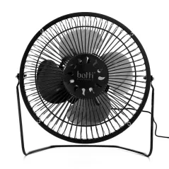 WENTYLATOR BIURKOWY USB BOTTI ZEFFIR 15CM CZARNY 2,5W