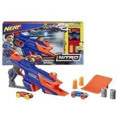 NERF NITRO LONGSHOT SMASH + 2 SAMOCHODY 5+ - Hasbro