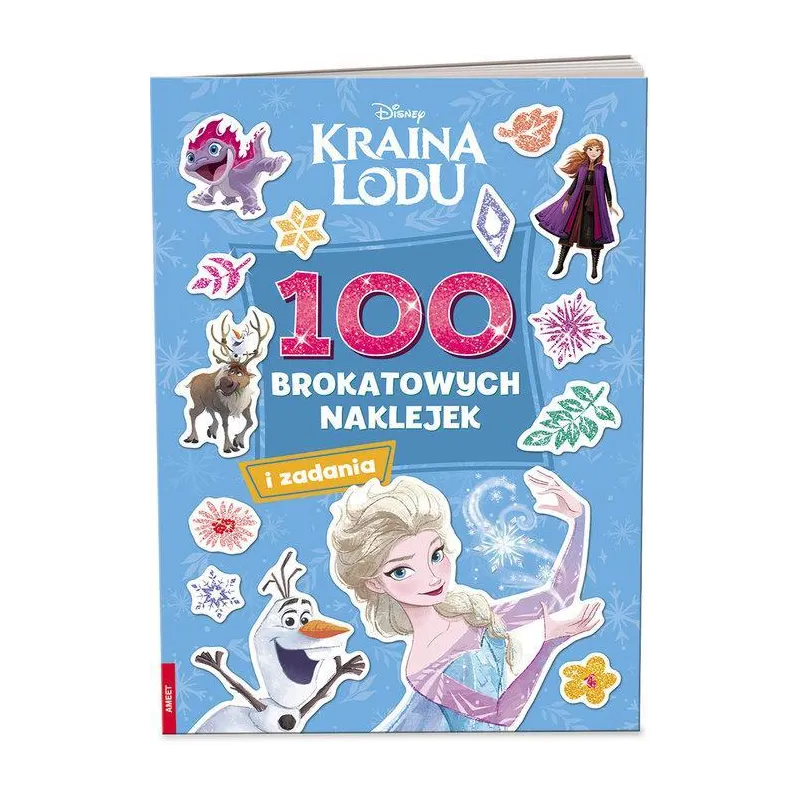 DISNEY KRAINA LODU. 100 BROKATOWYCH NAKLEJEK I ZADANIA