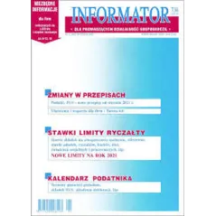 INFORMATOR 1 STYCZEŃ 2021