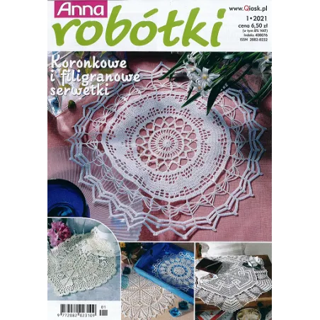 Anna Robótki Koronkowe I Filigranowe Serwetki 1/2021
