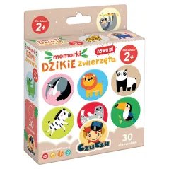 DZIKIE ZWIERZĘTA MEMORKI 30 ELEMENTÓW CZUCZU 2+